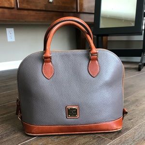 Authentic Dooney & Bourke leather satchel